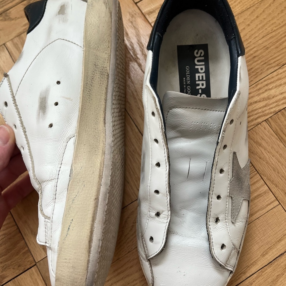 Golden Goose White and Gray Women's Shoes - Picture 2 of 5
